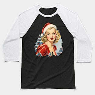 Vintage Mrs Claus Baseball T-Shirt